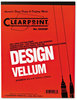 A Picture of product CHA-10001410 Clearprint® Design Vellum Paper,  16lb, White, 8-1/2 x 11, 50 Sheets/Pad
