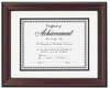 A Picture of product DAX-N3246S1T DAX® Rosewood Document Frame,  Wall-Mount, Plastic, 11 x 14, 8 1/2 x 11