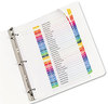 A Picture of product AVE-11129 Avery® Customizable Table of Contents Ready Index® Multicolor Dividers with Printable Section Titles TOC Tab 31-Tab, 1 to 31, 11 x 8.5, White, Traditional Color Tabs, Set