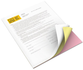 xerox™ Vitality™ Multipurpose Carbonless Paper 3-Part 8.5 x 11, Canary/Pink/White, 5,010/Carton