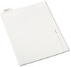 A Picture of product AVE-11950 Avery® Legal Index Divider, Exhibit Alpha Letter, Style Avery-Style Preprinted Bottom Tab 26-Tab, K, 11 x 8.5, White, 25/PK