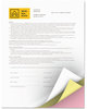 A Picture of product XER-3R12425 xerox™ Revolution™ Digital Carbonless Paper 3-Part 8.5 x 11, White/Canary/Pink, 5,000/Carton