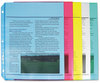 A Picture of product CLI-62010 C-Line® Colored Sheet Protector,  Assorted Colors, 2", 11 x 8 1/2, 50/BX