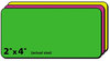 A Picture of product AVE-5978 Avery® High-Visibility ID Labels Permanent Laser 2 x 4, Asst. Neon, 150/Pack