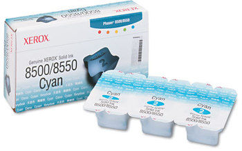 Xerox® 108R00668, 108R00669, 108R00670, 108R00671, 108R00672 Solid Ink Stick 1,033 Page-Yield, Cyan, 3/Box