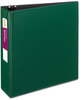 A Picture of product AVE-27653 Avery® Durable Non-View Binder with DuraHinge® and Slant Rings 3 3" Capacity, 11 x 8.5, Green