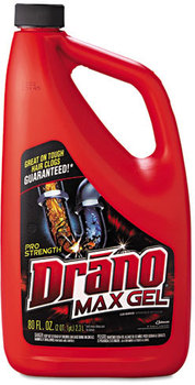 Drano® Max Gel Clog Remover,  2.5qt Bottle, 6/Carton