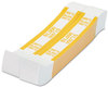 A Picture of product CTX-401000 Coin-Tainer® Currency Straps,  Yellow, $1,000 in $10 Bills, 1000 Bands/Pack