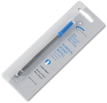 Cross® Refill for Cross® Selectip® Porous Point Pens,  Medium, Blue Ink