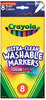 A Picture of product CYO-587836 Crayola® Bold Colors Washable Marker,  Fine Point, Bold Colors, 8/Set