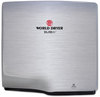 A Picture of product WRL-L973A WORLD DRYER® SlimDri Hand Dryer. Brushed Stainless Steel. 950W