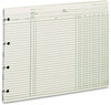 A Picture of product WLJ-GN2D Wilson Jones® End Balance Ledger Form,  9-1/4 x 11-7/8, 100 Loose Sheets/Pack