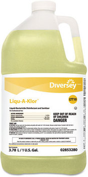 Diversey™ Liqu-A-Klor™ Disinfectant/Sanitizer,  1 gal Bottle, 4/Carton