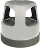 A Picture of product CRA-50011PK82 Cramer® Scooter Stool,  Round, 15", Step & Lock Wheels, to 300lb, Gray