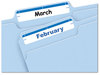 A Picture of product AVE-05200 Avery® Printable 4" x 6" - Permanent File Folder Labels 0.69 3.44, White, 7/Sheet, 36 Sheets/Pack, (5200)