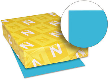 Neenah Paper Astrobrights® Colored Paper,  24lb, 8-1/2 x 11, Lunar Blue, 500 Sheets/Ream