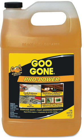 GOO GONE: cleaning solution and household supplies