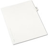 A Picture of product AVE-01388 Avery® Legal Index Divider, Exhibit Alpha Letter, Style Avery-Style Preprinted Side Tab 26-Tab, R, 11 x 8.5, White, 25/Pack, (1388)