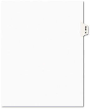 Avery® Legal Index Divider, Exhibit Alpha Letter, Avery® Style,  Exhibit M, Letter, White, 25/Pack