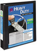 A Picture of product AVE-79695 Avery® Heavy-Duty View Binder with DuraHinge® and One Touch EZD® Rings 3 1.5" Capacity, 11 x 8.5, Black