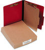 A Picture of product ACC-15649 ACCO ColorLife® PRESSTEX® Classification Folders 2" Expansion, 1 Divider, 4 Fasteners, Letter Size, Executive Red Exterior, 10/Box