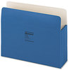 A Picture of product WLJ-66BL Wilson Jones® ColorLife® Expanding File Pockets,  Straight Tab, Letter, Dark Blue, 10/Box