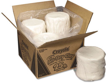 Crayola® Air-Dry Clay,  White, 25 lbs