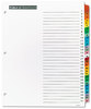 A Picture of product AVE-11681 Office Essentials™ Table 'n Tabs® Dividers 31-Tab, 1 to 31, 11 x 8.5, White, Assorted Set