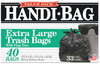 A Picture of product WBI-HAB6FTL40 Handi-Bag® Super Value Pack,  33gal, .65mil, 32.5 x 40, Black, 40/Box