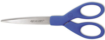 Westcott® Preferred™ Line Stainless Steel Scissors,  7" Long, Blue