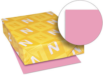 Neenah Paper Exact® Brights Paper,  8 1/2 x 11, Bright Pink, 50 lb, 500 Sheets/Ream