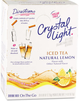 Crystal Light® On The Go,  Iced Tea, .16oz Packets, 30/Box