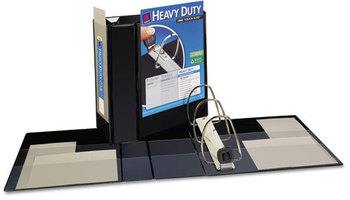 Avery® Heavy-Duty View Binder with DuraHinge® and One Touch EZD® Rings Locking 3 5" Capacity, 11 x 8.5, Black