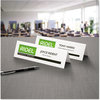A Picture of product AVE-5305 Avery® Tent Cards Medium Embossed White, 2.5 x 8.5, 2 Cards/Sheet, 50 Sheets/Box