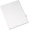 A Picture of product AVE-01420 Avery® Preprinted Style Legal Dividers Exhibit Side Tab Index 26-Tab, T, 11 x 8.5, White, 25/Pack, (1420)