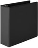 A Picture of product WLJ-36349B Wilson Jones® Heavy-Duty Round Ring View Binder with Extra-Durable Hinge,  3" Cap, Black