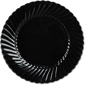 WNA Classicware® Plastic Dinnerware,  Plastic, 10.25 in, Black, 144/case