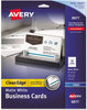 A Picture of product AVE-8871 Avery® Premium Clean Edge® Business Cards True Print Inkjet, 2 x 3.5, White, 200 10 Cards/Sheet, 20 Sheets/Pack
