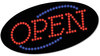 A Picture of product COS-098099 COSCO LED "Open" Sign,  10 1/2: x 20 1/8", Red & Blue Graphics