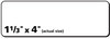 A Picture of product AVE-5962 Avery® Easy Peel® White Address Labels with Sure Feed® Technology w/ Laser Printers, 1.33 x 4, 14/Sheet, 250 Sheets/Box