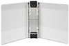 A Picture of product WLJ-36549W Wilson Jones® Hanging Straight Post View Binder,  3" Cap, White