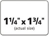 A Picture of product AVE-22828 Avery® Removable Durable White Rectangle Labels with Sure Feed® Technology w/ 1.25 x 1.75, 256/PK