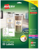 A Picture of product AVE-00756 Avery® Easy Align™ Self-Laminating ID Labels,  Laser/Inkjet, 2 15/16 x 3 5/16, White, 100