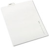 A Picture of product AVE-12385 Avery® Legal Index Divider, Exhibit Alpha Letter, Style Avery-Style Preprinted Bottom Tab Dividers, 26-Tab, L, 11 x 8.5, White, 25/Pack