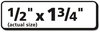 A Picture of product AVE-5167 Avery® Easy Peel® White Address Labels with Sure Feed® Technology w/ Laser Printers, 0.5 x 1.75, 80/Sheet, 100 Sheets/Box