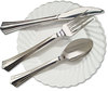 A Picture of product WNA-REF320FK WNA Reflections™ Heavyweight Plastic Utensils,  Fork, Silver, 7", 40/pack