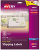 A Picture of product AVE-18664 Avery® Matte Clear Easy Peel® Mailing Labels with Sure Feed® Technology w/ Inkjet Printers, 3.33 x 4, 6/Sheet, 10 Sheets/Pack