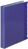 A Picture of product WLJ-55096 Wilson Jones® View-Tab® Presentation Round Ring View Binder With Tabs,  1" Cap, Blue