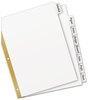 A Picture of product AVE-23078 Avery® Write & Erase Big Tab™ Paper Dividers and 8-Tab, 11 x 8.5, White, Tabs, 1 Set