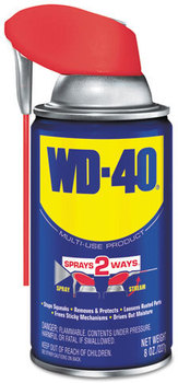 WD-40® Smart Straw® Spray Lubricant,  8 oz Aerosol Can, 12/Carton